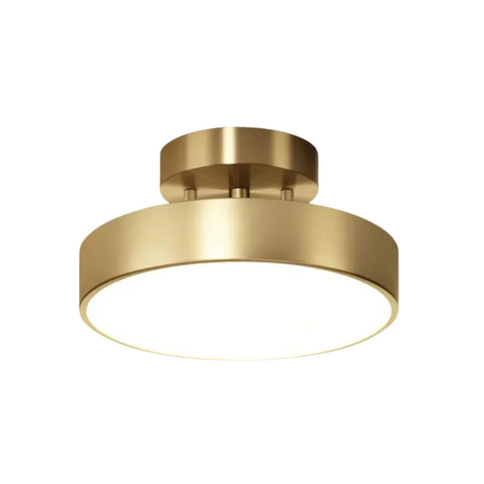 Koperen LED Plafondlamp Retro Stijl Energiezuinig - Velinix