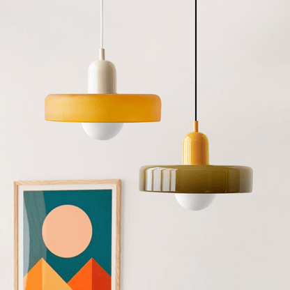 Kleurrijke Hanglamp Modern Glazen Design voor Woonkamer