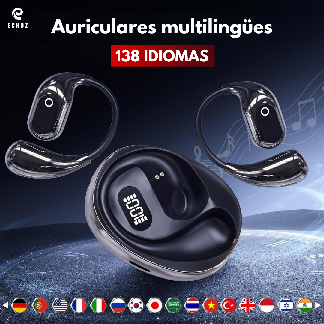 Draadloze Vertaalheadset Premium Geluid Reizen