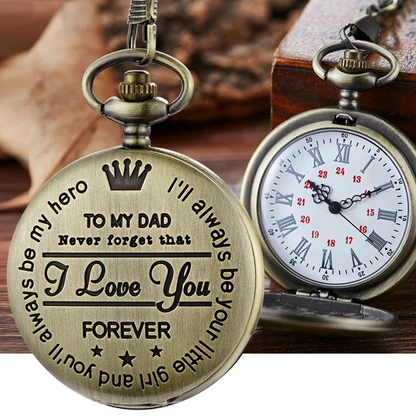 Zakhorloge Vaderdag Cadeau Klassiek Leer