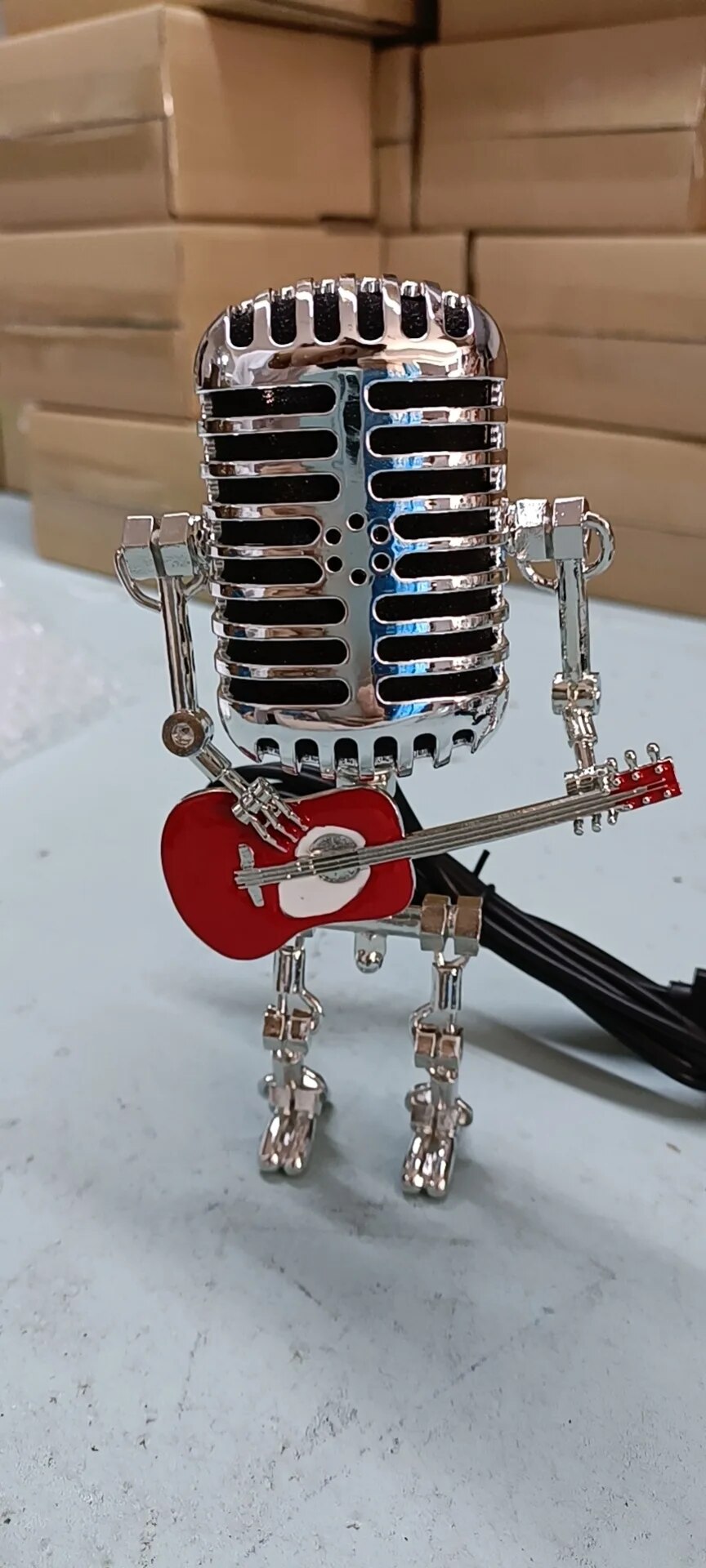 Gitaar Lamp Met Robot Design Uniek