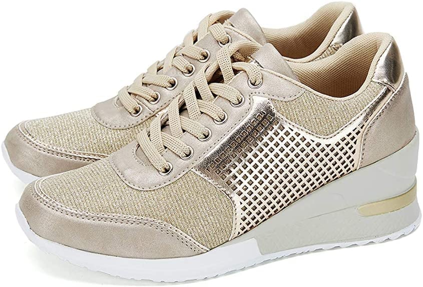 Hoge Hak Sneakers met Wedgezool