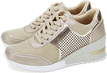 Hoge Hak Sneakers met Wedgezool