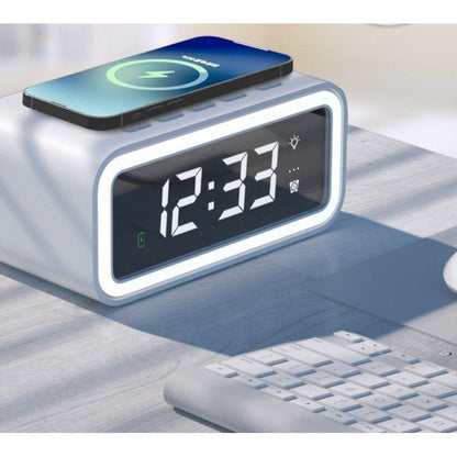 Weker met Qi Oplader en Digitaal Display