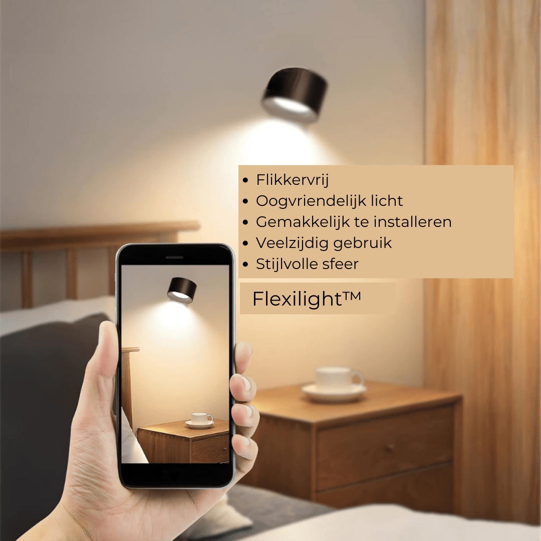 Wandlamp Draadloos Oplaadbaar 360° LED Verlichting