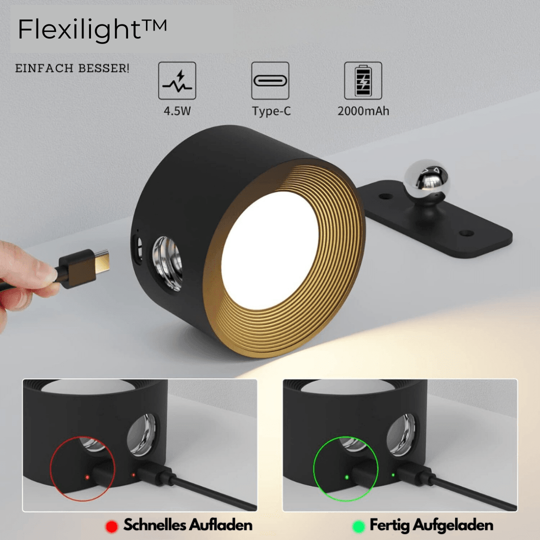 Draadloze Wandlamp Verstelbaar LED met Oplaadbaar USB