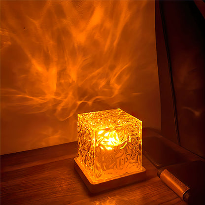 Kleurrijke LED Tafellamp met Water Effect en 16 Kleuren