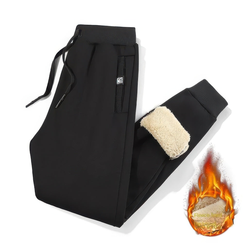 Heren Joggingbroek Fleece Gevoerd Warm en Comfortabel - Velinix