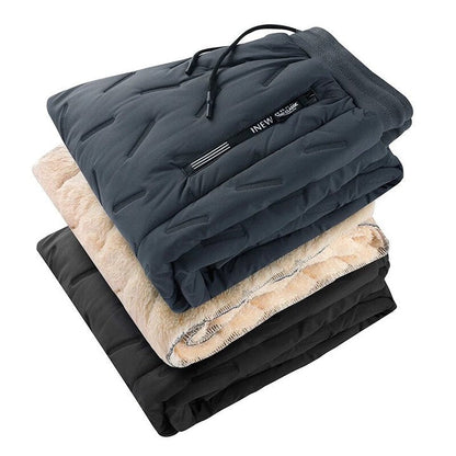 Heren Fleece Broek Dubbele Laag Stijlvol Warm