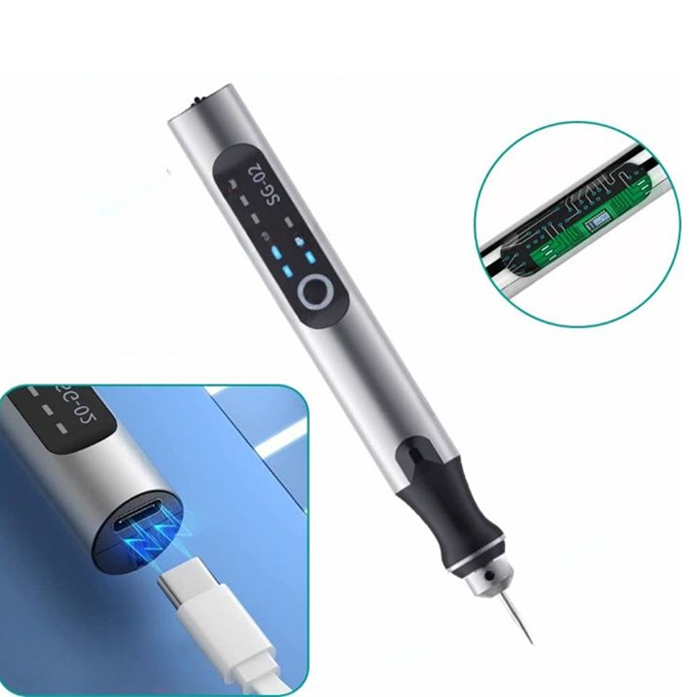 USB Oplaadbaar Graveerapparaat Metaal Precies Verstelbaar