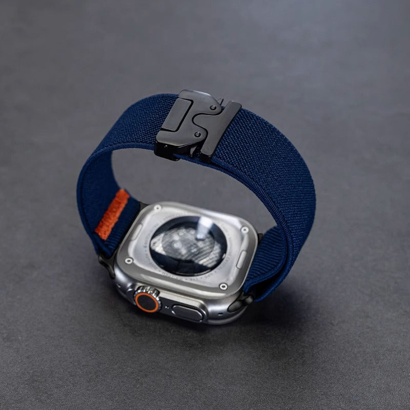 Stretchband voor Apple Watch - Luxe Nylon Band Comfortabel en Stijlvol