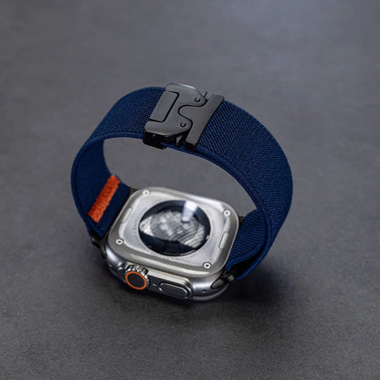 Stretchband voor Apple Watch - Luxe Nylon Band Comfortabel en Stijlvol