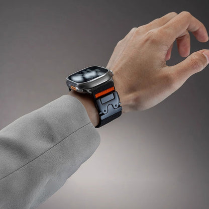 Stretchband voor Apple Watch - Luxe Nylon Band Comfortabel en Stijlvol