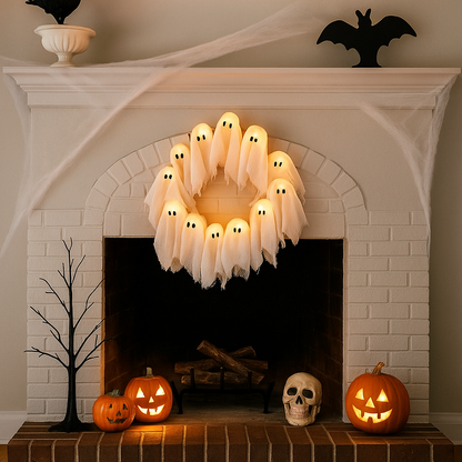 Halloween Krans Glow in het Donker voor Spooky Decoratie