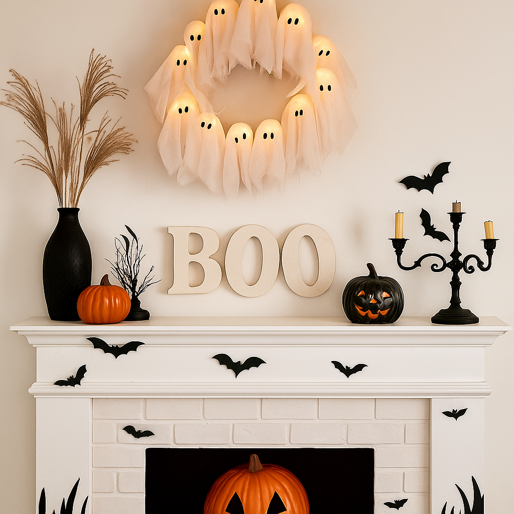 Halloween Krans Glow in het Donker voor Spooky Decoratie