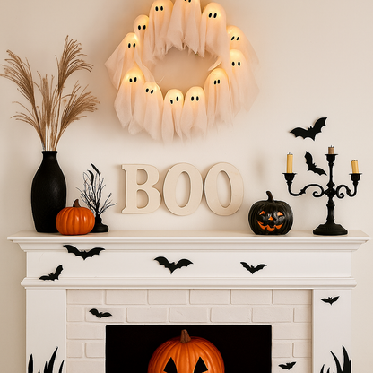 Halloween Krans Glow in het Donker voor Spooky Decoratie