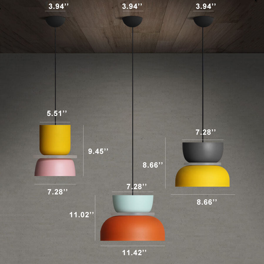 Kleurrijke Hanglamp LED Pendel Lamp Noordse Stijl