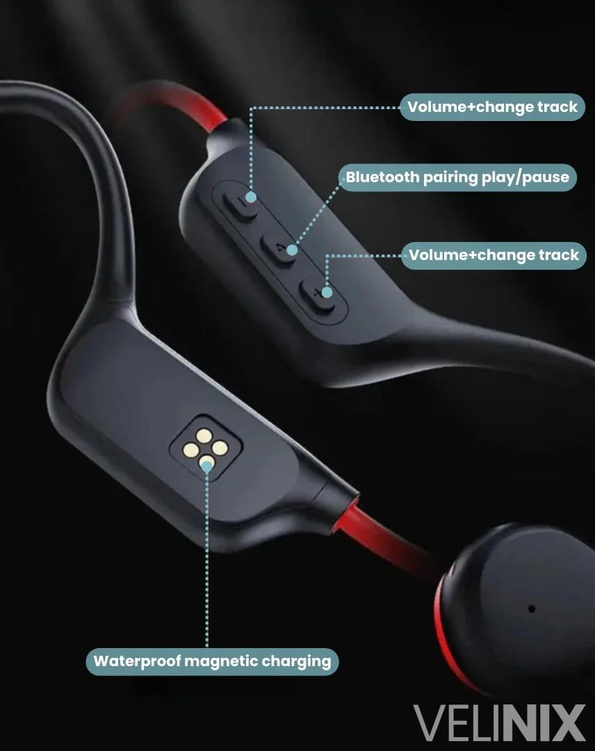 BoneSound™ – Draadloze Koptelefoon met Botgeleiding voor Sporten & Veiligheid