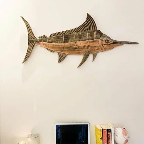 Houten Zee Ornament voor Wanddecoratie Ocean Thema