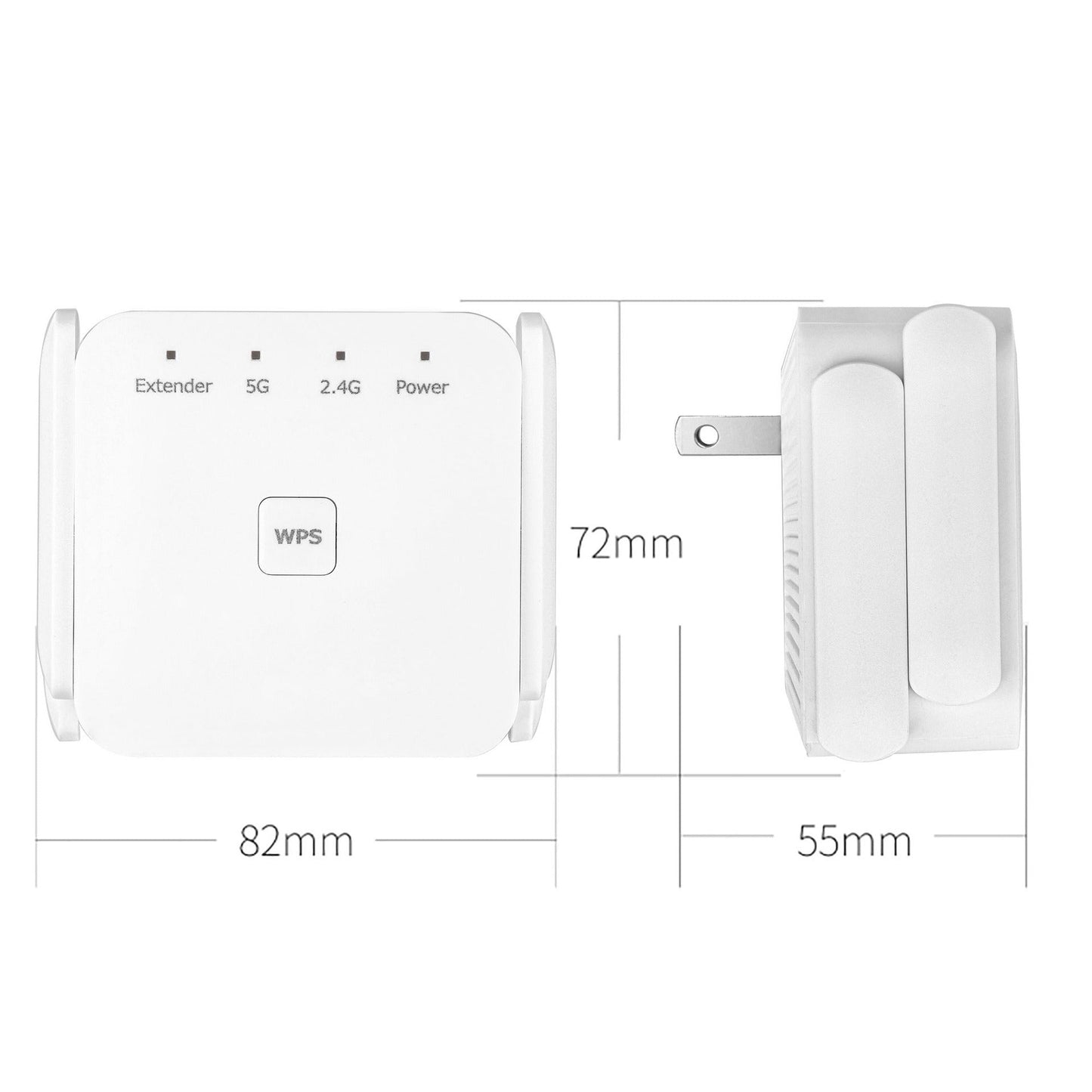 WiFi Versterker 5G WiFi Booster voor Thuis en Kantoor