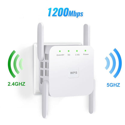 WiFi Versterker 5G WiFi Booster voor Thuis en Kantoor - Velinix