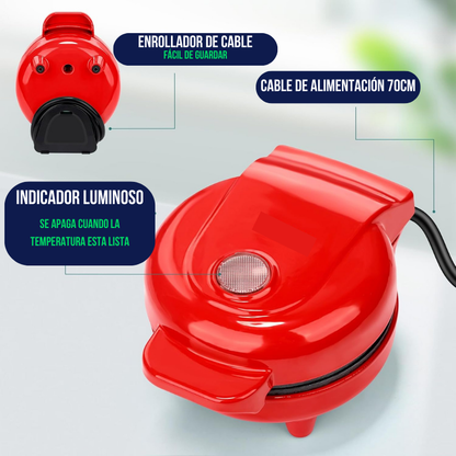 Mini Wafelmaker | Elektrische Wafelijzer voor Thuisgebruik