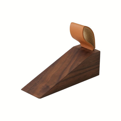 Houten Deurstopper met Antislip Bodem Scandinavisch Design
