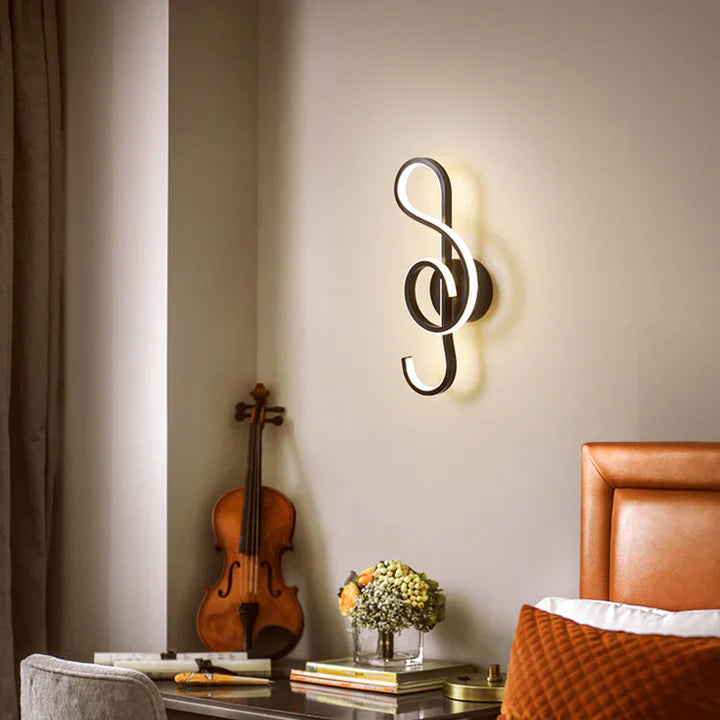Wandlamp Moderne LED Design Muzieknoten - Velinix