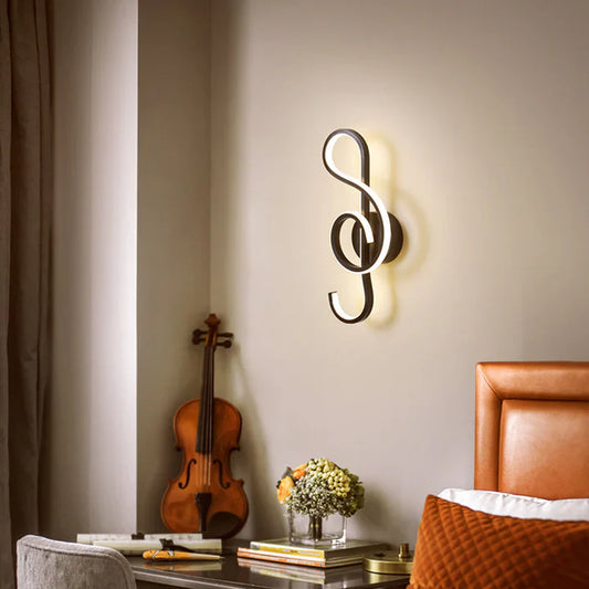 Wandlamp Moderne LED Design Muzieknoten - Velinix