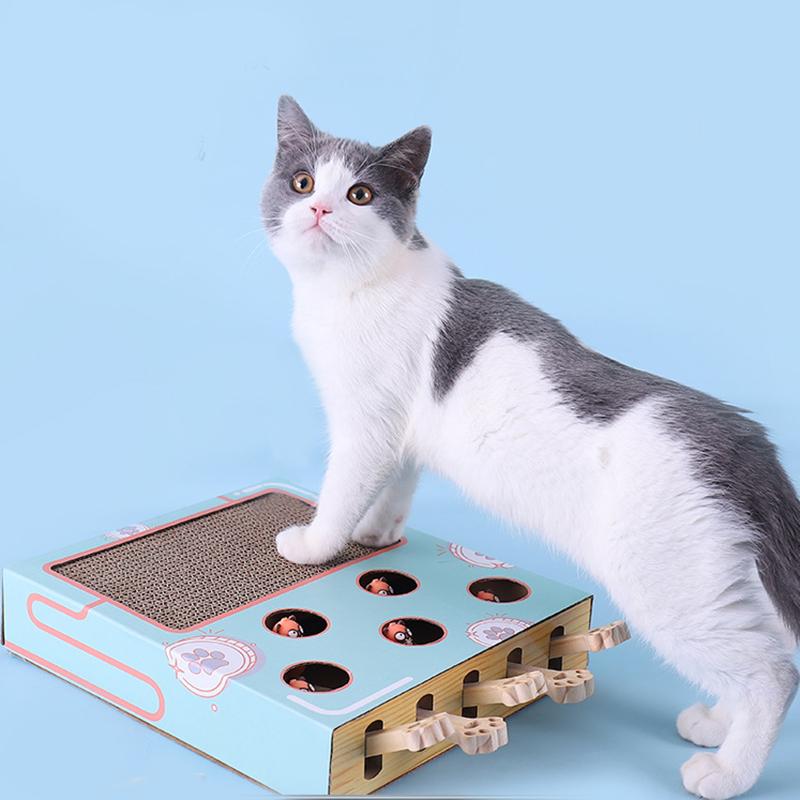 Katten Speelplein 3-in-1 met Krabpaal en Speeltunnel