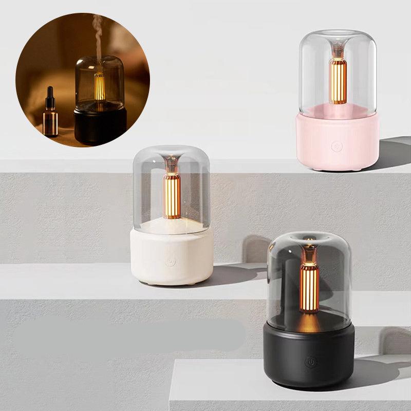 Aroma Diffuser Kaarslicht met Zachte Gloed en Rustgevende Geuren