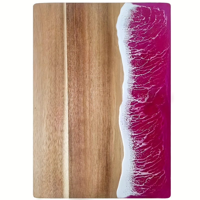 Acaciahouten Snijplank met Golfhars Look