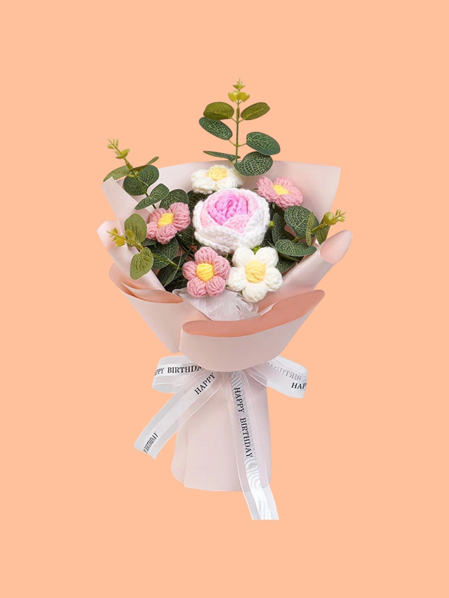 Handgemaakte Haakbloemen Collectie voor Huisdecoratie