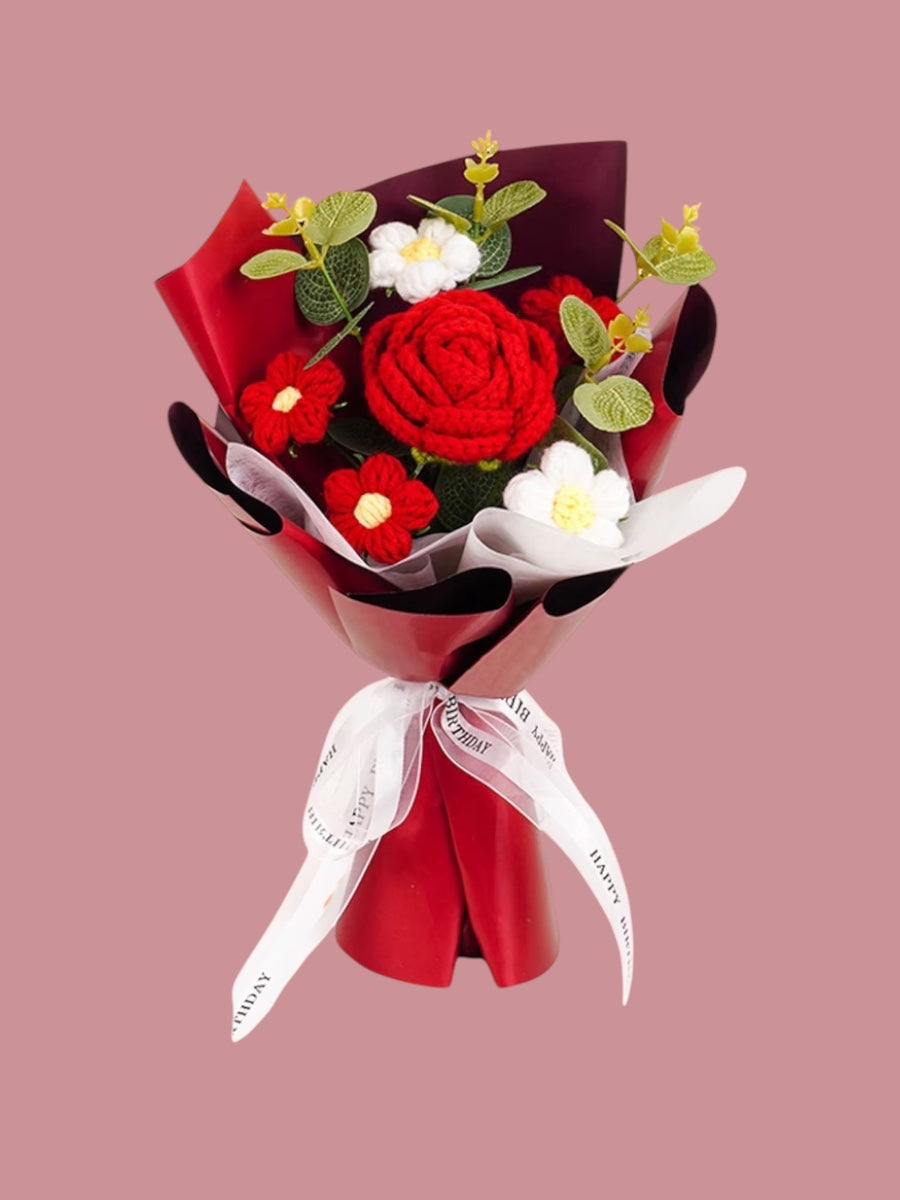 Handgemaakte Haakbloemen Collectie voor Huisdecoratie - Velinix