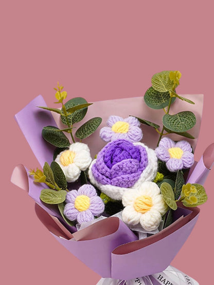Handgemaakte Haakbloemen Collectie voor Huisdecoratie