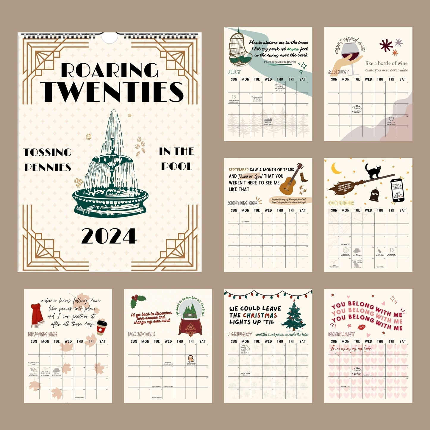 Taylor Swift Officiele Kalender 2024