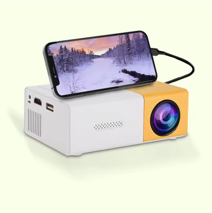 Compacte Mini Projector voor Groot Scherm tot 120 inch met HDMI en USB
