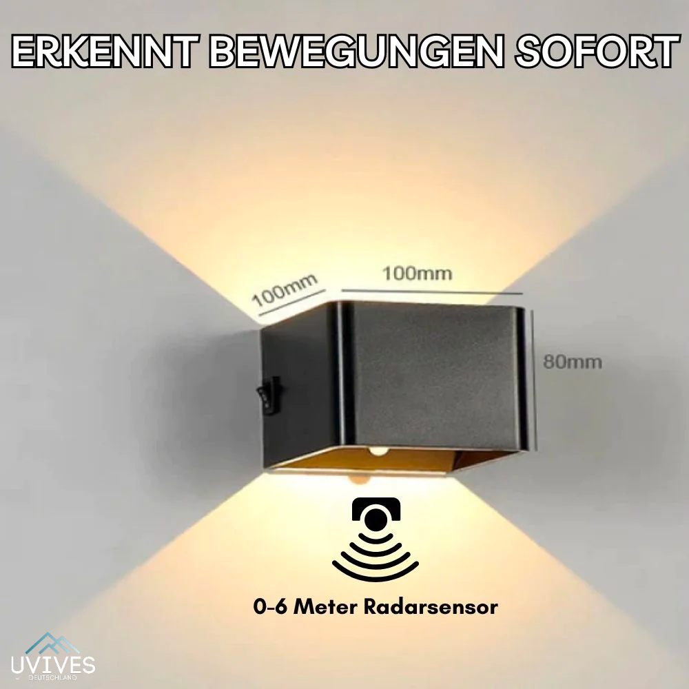 Draadloze LED Wandlamp Luxe Design Modern
