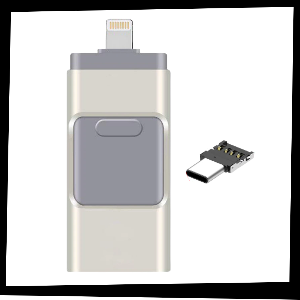 USB-Flashdrive 4 in 1 Met USB-C en OTG