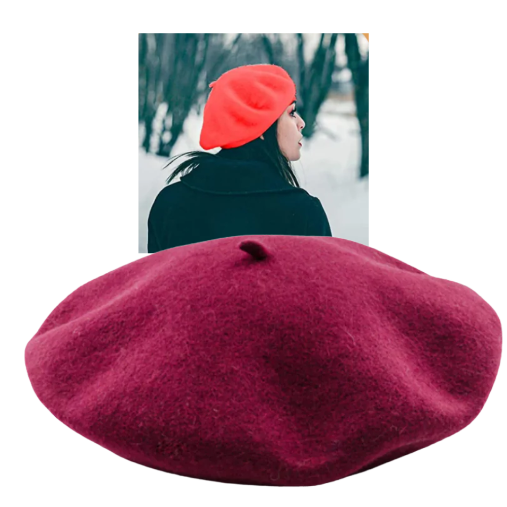 Dames Beret Klassiek Wol Warm