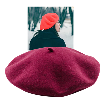 Dames Beret Klassiek Wol Warm