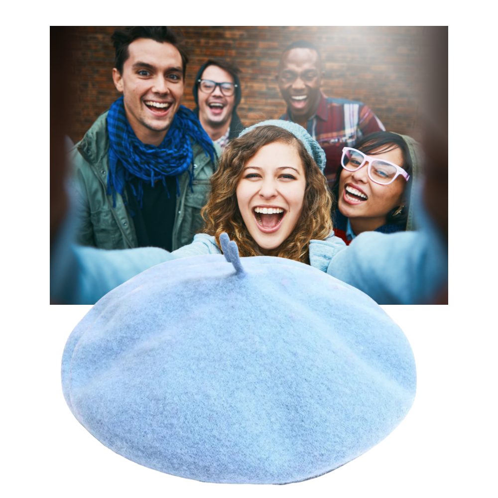 Dames Beret Klassiek Wol Warm