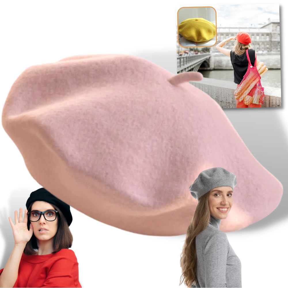 Dames Beret Klassiek Wol Warm - Velinix