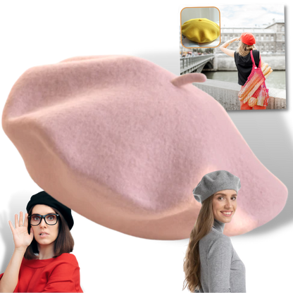 Dames Beret Klassiek Wol Warm - Velinix