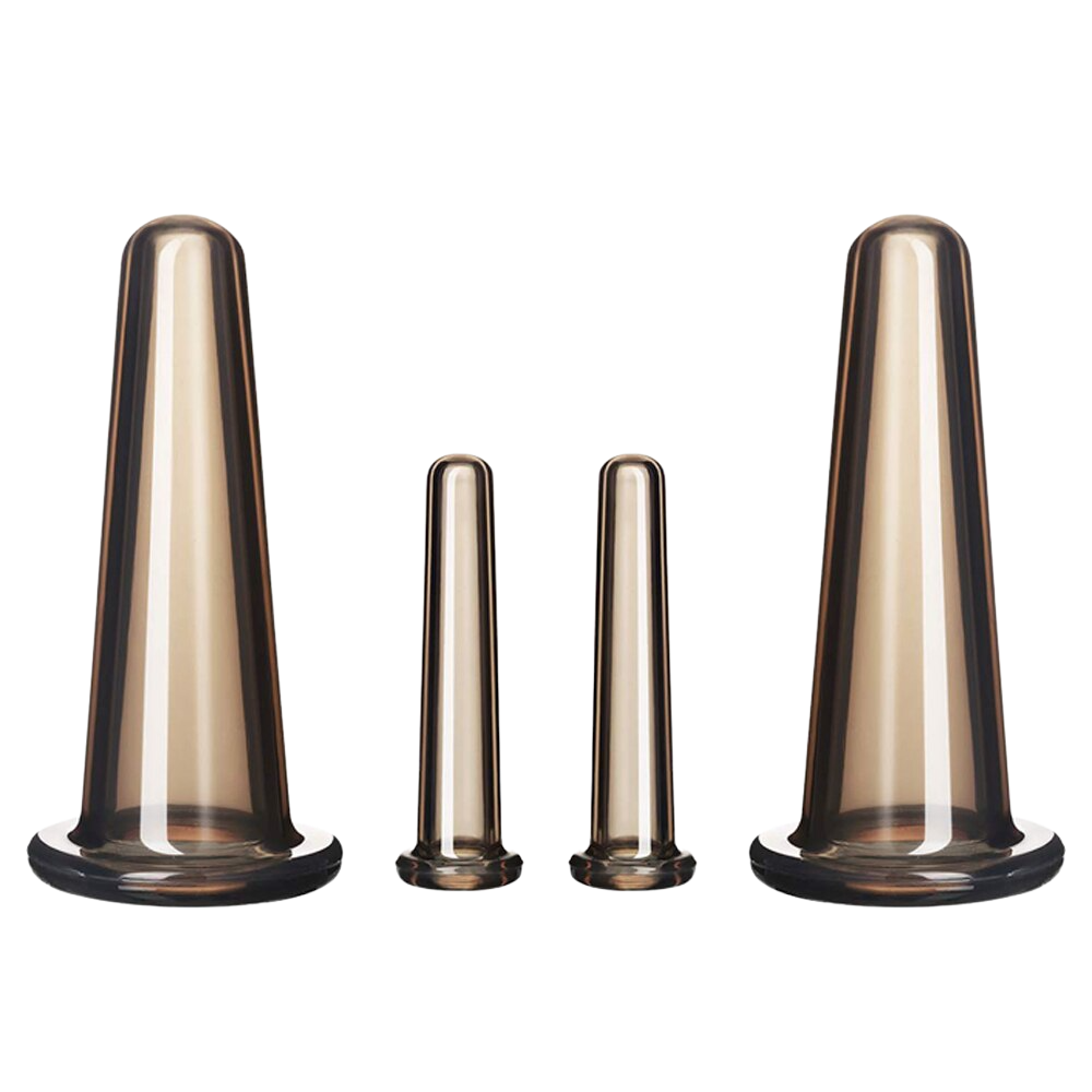 Siliconen Cupping Bekers voor Gezichtsmassage Set van 4