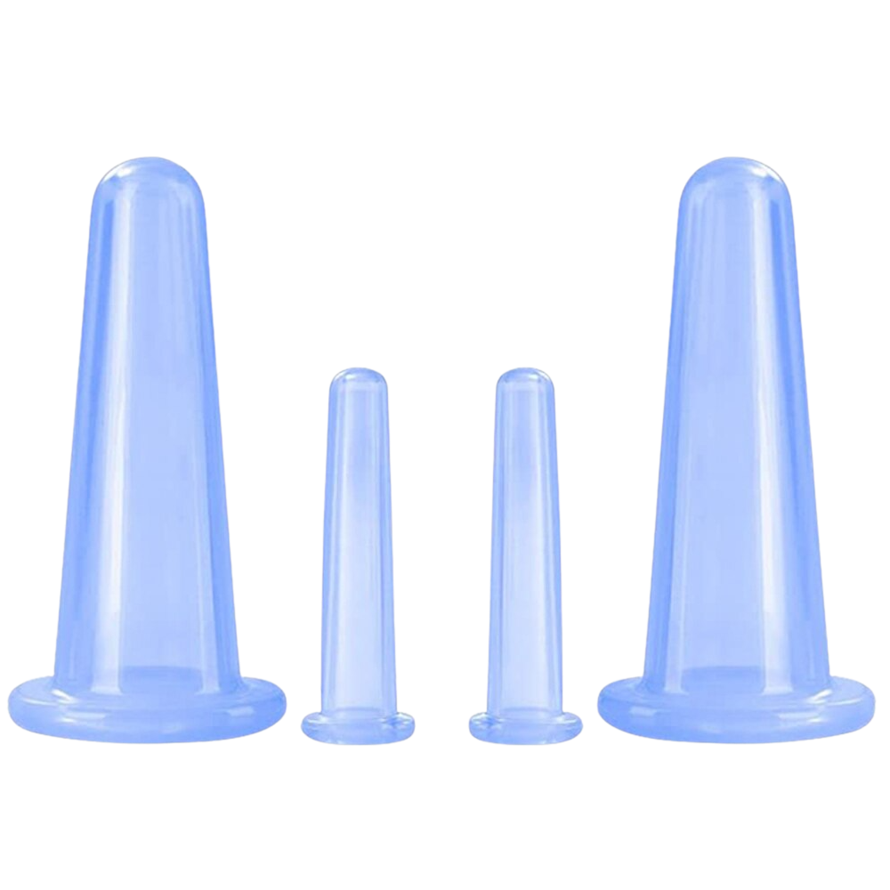 Siliconen Cupping Bekers voor Gezichtsmassage Set van 4