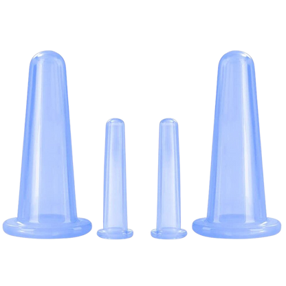 Siliconen Cupping Bekers voor Gezichtsmassage Set van 4