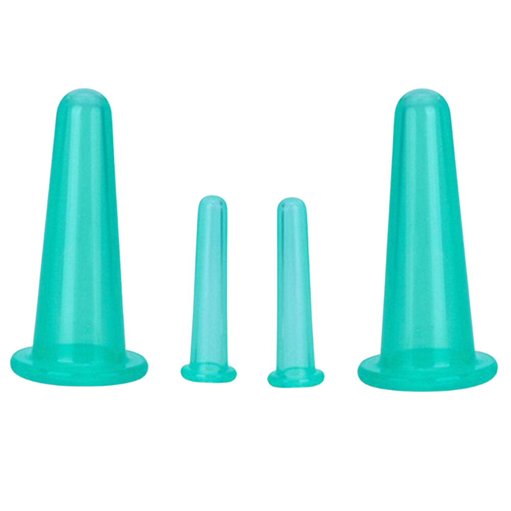 Siliconen Cupping Bekers voor Gezichtsmassage Set van 4