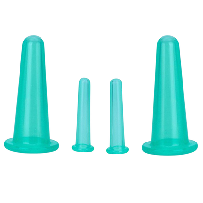 Siliconen Cupping Bekers voor Gezichtsmassage Set van 4