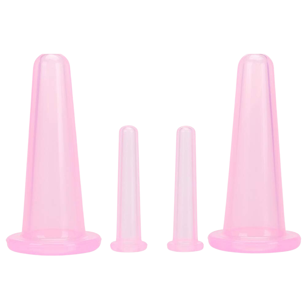 Siliconen Cupping Bekers voor Gezichtsmassage Set van 4